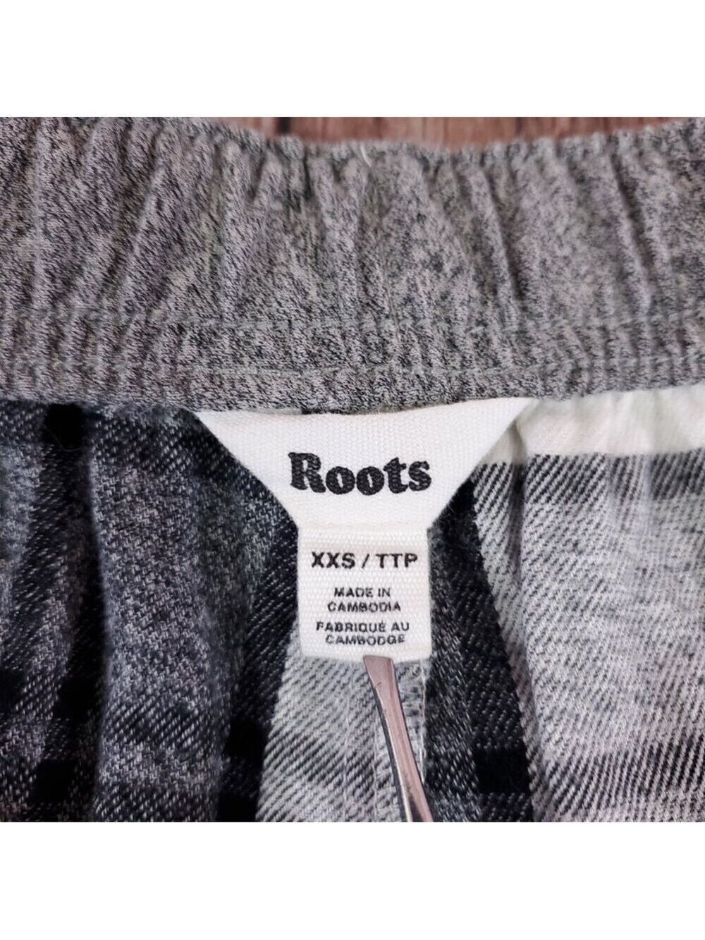 Roots Canada Womens Size XXS Flannel Pajama Lounge Pants Plaid Cotton - Picture 12 of 16